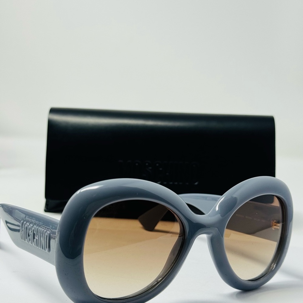 NEW Moschino Azure Blue MOS162/S 0MVU Women Sunglasses Brown Gradient  54-22-140 - Picture 5 of 5